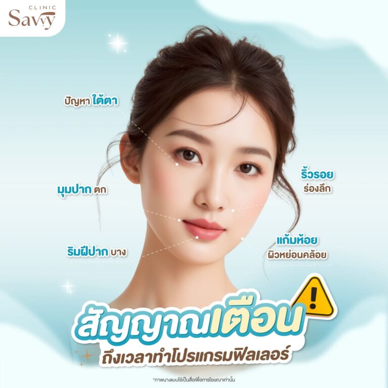 สัญญาณเตือนถึงเวลาทำฟิลเลอร์ Savvy Clinic